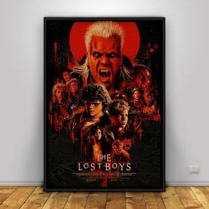 L'affiche des garçons perdus | Décoration murale Corey Haim | Décoration d'intérieur | Impression sur papier kraft | Poster cadeau | Affiche de film