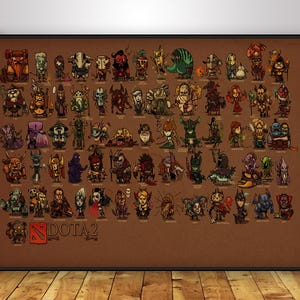 Dota 2 Poster | The Terrene Plane Wall Art | Home Decor | Kraft Paper Print | Gift Poster | Game Poster