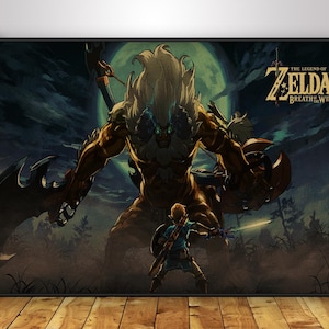 Poster di The Legend of Zelda / Poster da parete di Breath of the Wild / Decorazioni per la casa / Stampa su carta kraft / Poster regalo / Poster del gioco