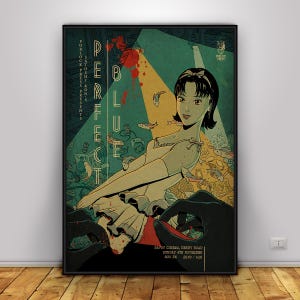 Poster Perfect Blue / Arte murale Mima Kirigoe / Decorazione per la casa / Stampa su carta kraft / Poster regalo / Poster del film