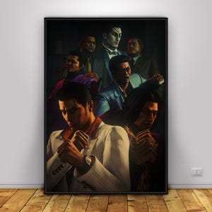 Yakuza Game Poster | Kazuma Kiryu Wall Art | Home Decor | Kraft Paper Print | Gift Poster | Game Poster