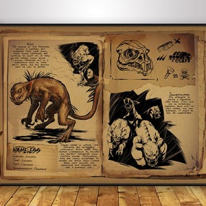 Ark: Survival Evolved Poster | Ark Creatures Wall Art | Home Decor | Kraft Paper Print | Gift Poster | Game Poster • 12