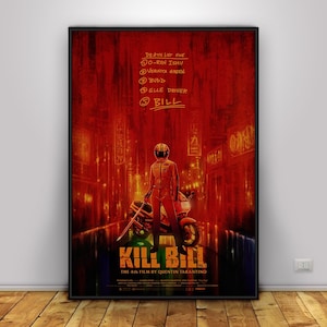 Kill Bill Poster | Tarantino Movie Wall Art | Home Decor | Kraft Paper Print | Gift Poster | Movie Poster