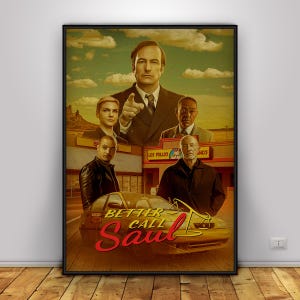 Better Call Saul Poster | Saul Goodman Wall Art | Home Decor | Kraft Paper Print | Gift Poster | TV Show Poster