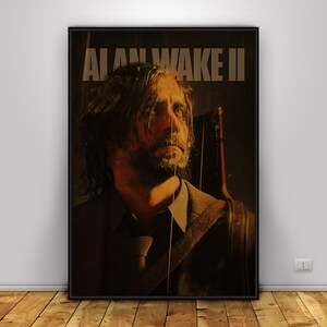 Alan Wake-poster | Survival-horrorgame muurkunst | Woondecoraties | Kraftpapier print | Cadeauposter | Gameposter
