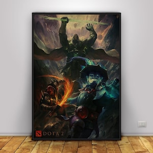 Dota 2 Poster | The Terrene Plane Wall Art | Home Decor | Kraft Paper Print | Gift Poster | Game Poster