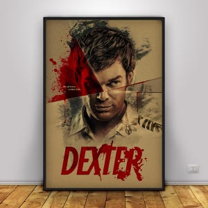 Dexter Poster | Dexter Morgan Wall Art | Home Decor | Kraft Paper Print | Gift Poster | TV Show Poster