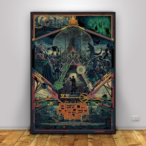 Poster di Ready Player One / Arte murale Parzival / Decorazione per la casa / Stampa su carta kraft / Poster regalo / Poster del film
