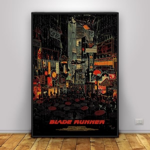 Póster de Blade Runner / Arte mural de Deckard / Decoración del hogar / Impresión en papel kraft / Póster de regalo / Póster de película