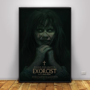 The Exorcist Poster | Chris MacNeil Wall Art | Home Decor | Kraft Paper Print | Gift Poster | Movie Poster