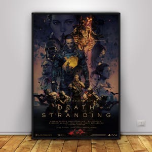 Poster del gioco Death Stranding / Arte murale di Sam Porter Bridges / Decorazione per la casa / Stampa su carta kraft / Poster regalo / Poster del gioco