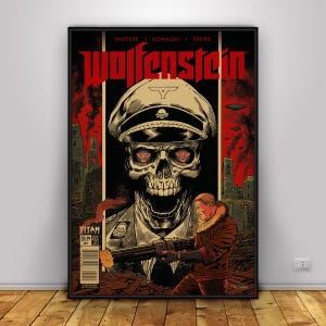 Poster di Wolfenstein / The New Order Wall Art / Decorazioni per la casa / Stampa su carta kraft / Poster regalo / Poster del gioco