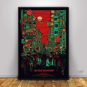 Blade Runner Poster | Ryan Gosling Wall Art | Home Decor | Kraft Paper Print | Gift Poster | Movie Poster