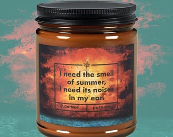 Brand New Deja Entendu Inspired Candle - Scented Soy Candle (Multi-Size, Amber Jar) Jesse Lacey 2