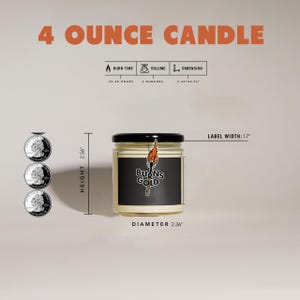 My Chemical Romance Inspired Candle - Scented Soy Candle (Multi-Size, Amber Jar) Gerard Way image 6