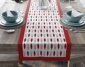 Ethiopian Coffee Tribal Pattern Table Runner
