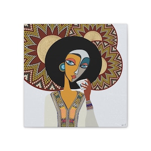 Ethiopian Woman Portrait Canvas Print: African American Art