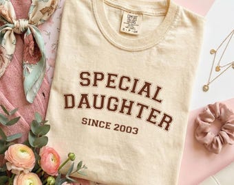 Custom SPECIAL DAUGHTER Sweatshirt,Funny Daughter Gifts,Funny Family Crewneck,My Favorite Child Sweater,Funny Child Hoodie