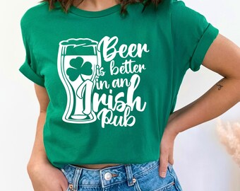 Funny St. Patrick's Day T-Shirt: Irish Pub Beer Tee