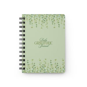 Daily Gratitude Spiral Bound Journal, Positive Affirmations Notebook, Mindfulness Diary, Self-Care Planner, Inspirational Writing Book