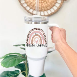 Personalized Physical Therapist 40oz Tumbler, Thank You Gift for Physical Therapy Professional, PT Tumbler with Name, Physical Therapy Day