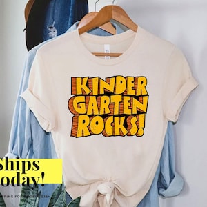 Kindergarten Rocks Shirt, Kindergarten Teacher Shirt, Back to School Shirt, Kindergarten Team T-Shirt, Teacher Appreciation Shirt