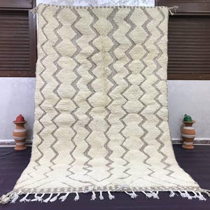 Teppichläufer marokkanisch weiß für Wohnzimmer,Teppich Berberteppich weiß,Teppich Berber Läufer Schlafzimmer
