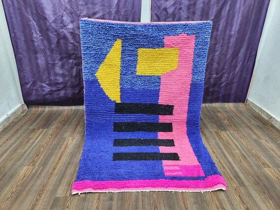 Azilal Rug: Artisan Handwoven Wool (Colorful Moroccan Berber Style)
