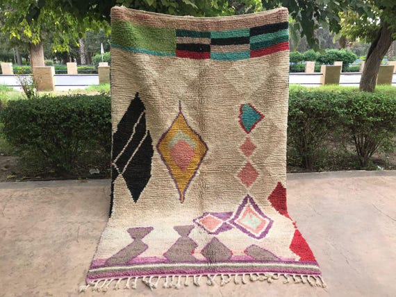 Moroccan Berber Rug: Wool Flatweave or Plush (6x9, 8x10, Custom)