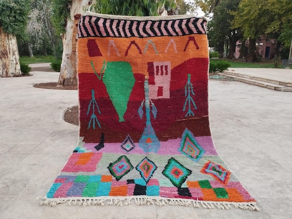 Bohemian Area Rug - Colorful Carpet for Home Decor