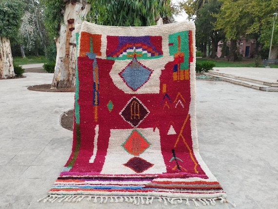 Moroccan Berber Wool Rug: Burnt Orange Plush (Handmade, Washable)