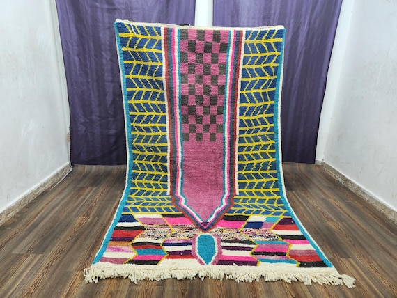 Modern Textured Rug, Neutral Colors (5x7 Feet)