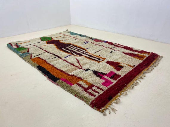 Handwoven Moroccan Berber Rug - Soft Wool, Multicolor 7x10