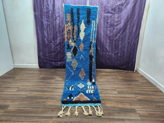Handwoven Moroccan Runner Rug | Stylish Boho Decor for Entryway