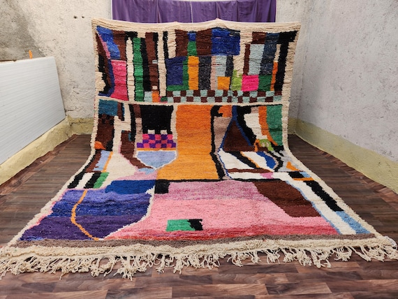 Handmade Moroccan Multicolored Rug - Unique Home Decor