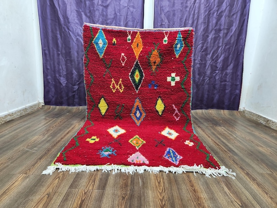 Custom Wool Rug: Vintage Style Boho Chic - Handmade & Eco Friendly