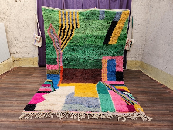 Unique Green Home Decor Rug - Stylish Accent for Your Space