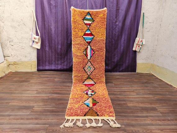 Handmade Moroccan Wool Runner – Unique Home Decor