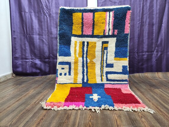 Handmade Moroccan Berber Wool Rug – Authentic Artisan Design