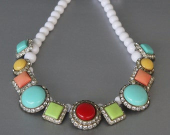 Sweet as Candy Statement Necklace form Vintage Earrings