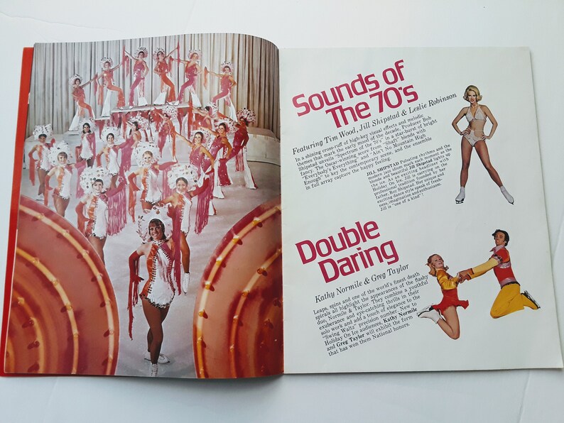 1972 Holiday on Ice Program Snoopy /& Olympic ice skating showcases great vintage ads and photos collectible magazine old paper book
