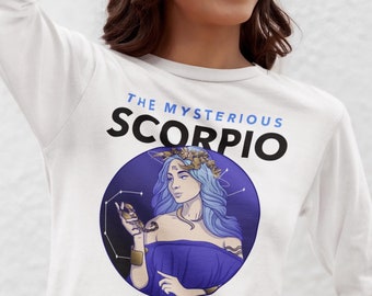 The Mysterious Scorpio, Astrology Shirt - PNG Sublimation Transfer Design.