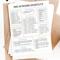 Printable Windows Keyboard Shortcuts Reference Guide Digital Pdf File ...