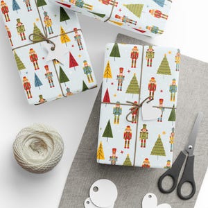 Nutcracker Wrapping Paper, Holiday Gift Wrap, Nutcracker Gift Wrap, Elegant Christmas Gift Wrap, Christmas Wrapping Paper Seasonal Gift Wrap