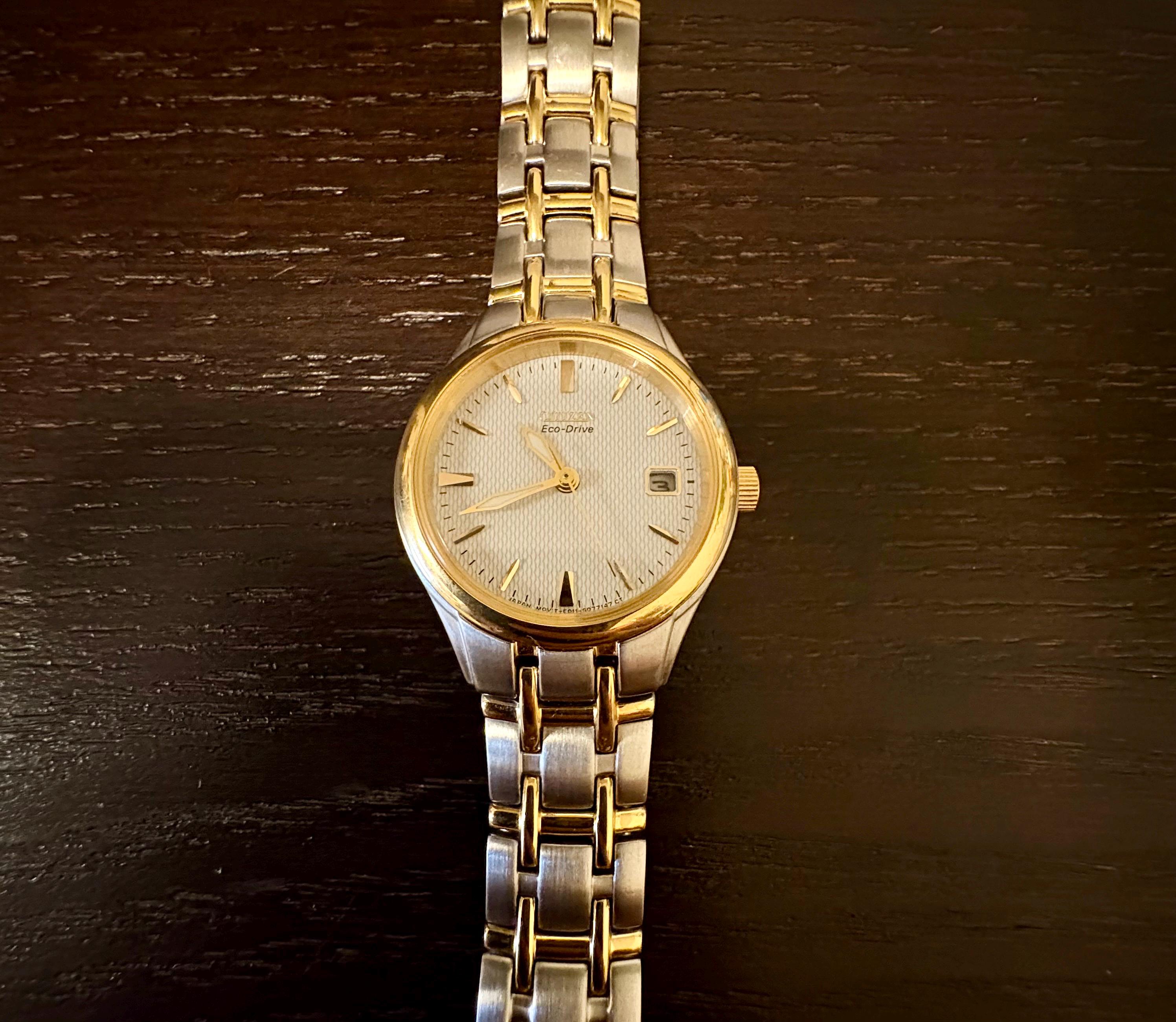 Citizen Eco-drive Silhouette Two-tone Stainless Steel Watch  display picture 1