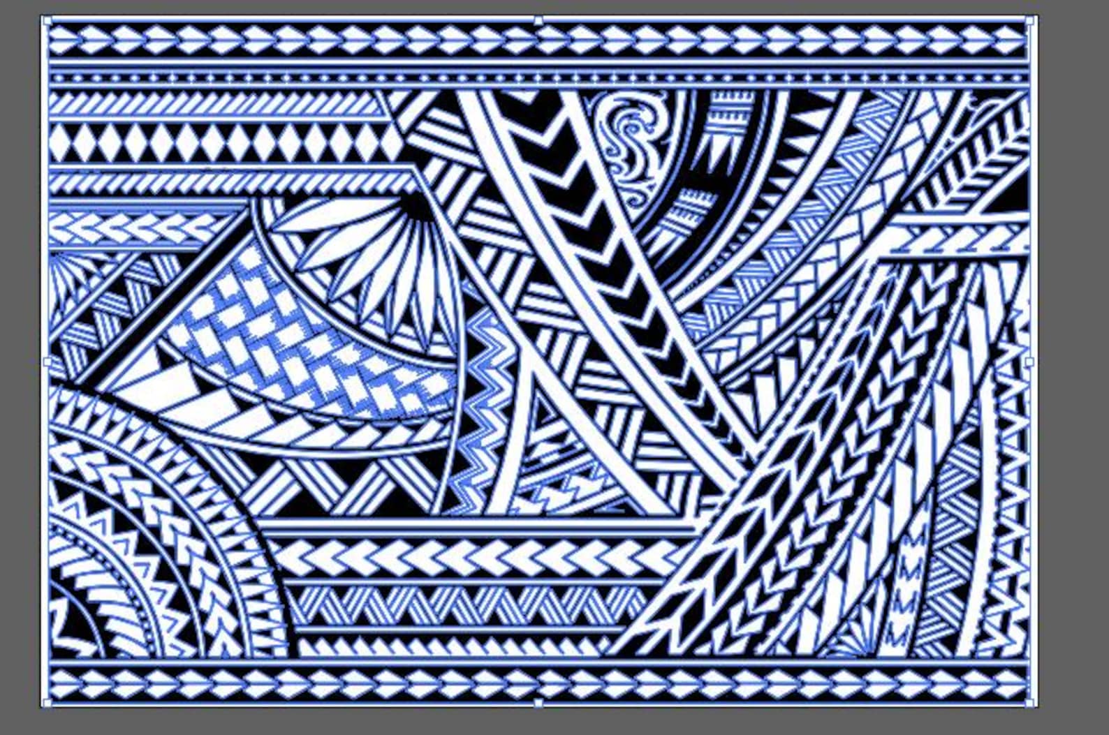 Samoan Polynesian Design Tattoo Pattern Seamles - Etsy