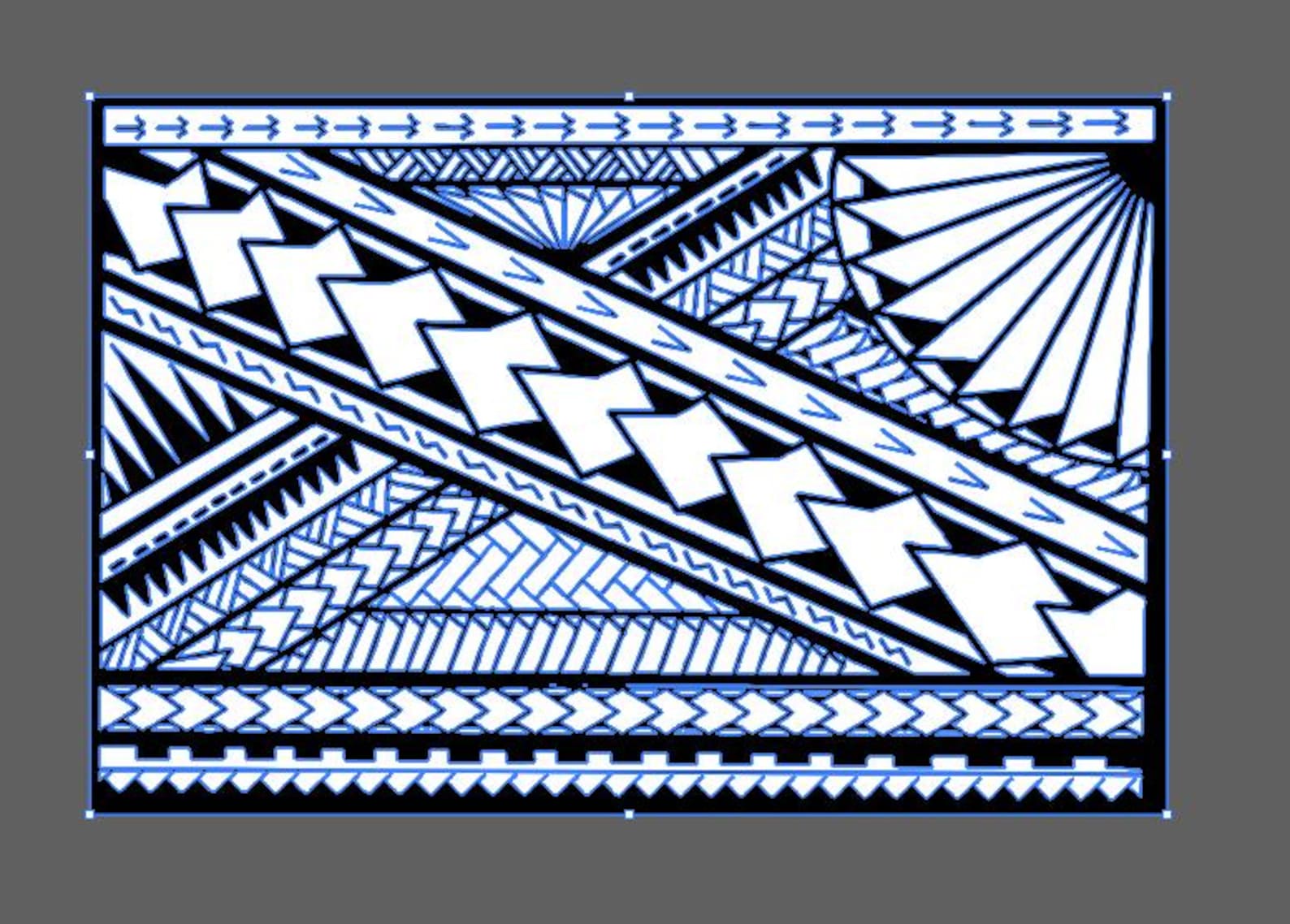 Samoan Polynesian Design Tattoo Pattern - Etsy