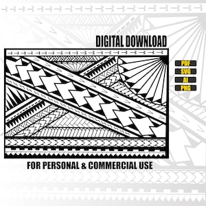 May include: Black and white digital download design with geometric patterns and the text "DIGITAL DOWNLOAD" at the top. The design includes various shapes and lines, with the text "FOR PERSONAL & COMMERCIAL USE" at the bottom.