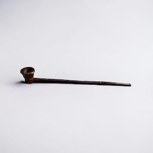 Handcrafted 16 inch Extra long stem Wood Tobacco Pipe-Churchwarden Style-Pear Wood Gandalf Pipe Wooden Stem Detachable cone shaped Deep Bowl