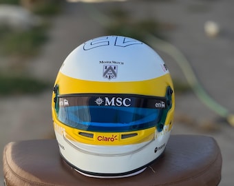 Franco Colapinto #43 F1 Helmet Replica – Handmade Formula 1 Collectible – Racing Helmet Display – Motorsport Fan Memorabilia.